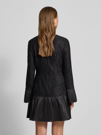 Adrianna Papell Minikleid mit Allover-Spitzenbesatz Black 5