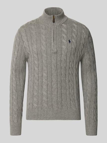 Relaxed Fit Troyer aus reiner Baumwolle Shop The Look MANNEQUINE
