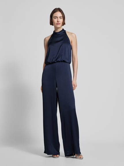 V by Vera Mont Jumpsuit met halter Donkerblauw - 4