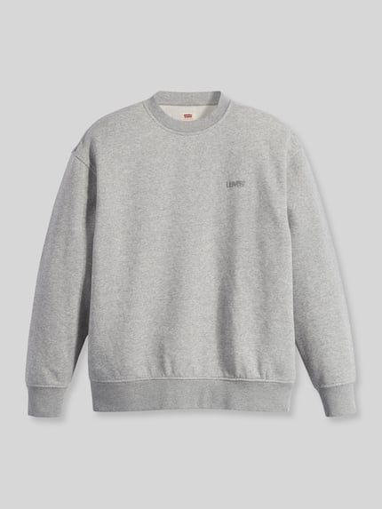 Levi's® Regular Fit Sweatshirt mit dezentem Logo-Schriftzug Mittelgrau 1
