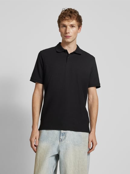 JACK & JONES Poloshirt mit Label-Stitching Modell 'AUSTIN' Black 4