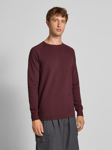 G-Star RAW Bluzka z długim rękawem o kroju regular fit z efektem dzianiny model ‘Jirgi’ Bordowy 4