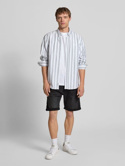 JACK & JONES Regular Fit Jeansshorts im 5-Pocket-Design Modell 'RICK' Black 1