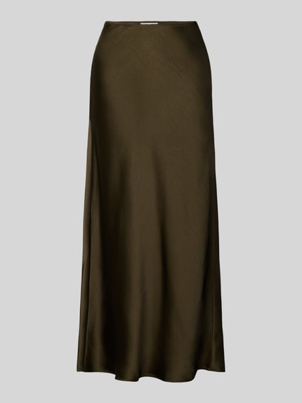 Maxirock aus Satin mit elastischem Bund Modell 'AGNETA' Shop The Look MANNEQUINE