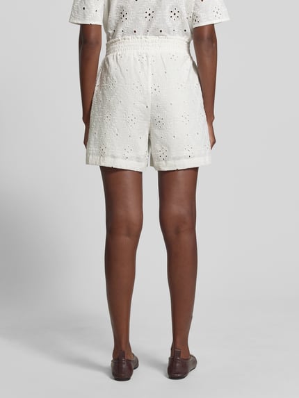 VERO MODA Regular Fit Shorts aus reiner Baumwolle Modell 'ELIZA' Weiss 5