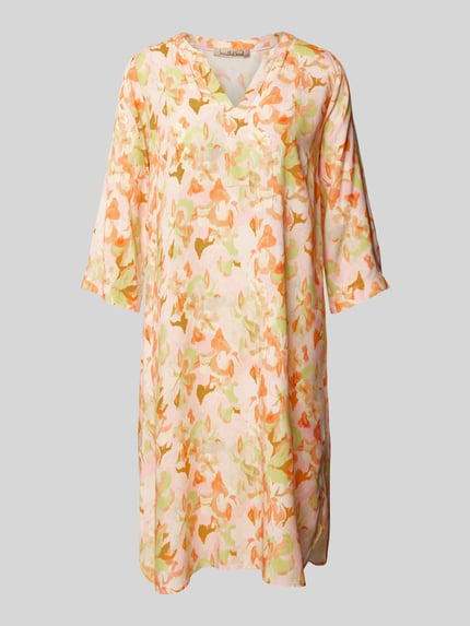 Smith and Soul Knielange tuniekjurk met all-over motief Roze - 2