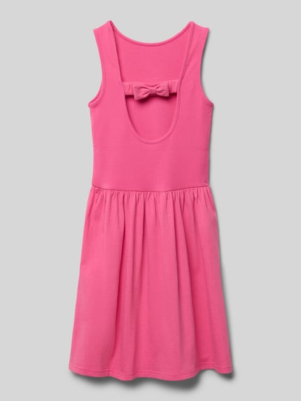 s.Oliver RED LABEL Getailleerde mini-jurk van katoenmix Felroze - 3