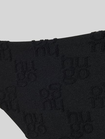 Produktfoto, Bikini Slip mit Label-Prägung Modell 'TERRY MONO' von HUGO, efekt: jednolity kolor, wytłaczane logo, wykończenie: tkana faktura