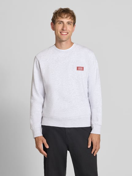 JACK & JONES Bluza z nadruk z logo model 'RUSH' Złamany biały melanż 4