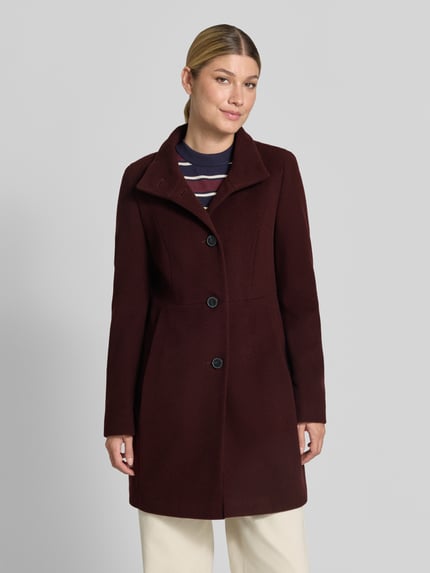 FUCHS SCHMITT Regular Fit Mantel aus Woll-Mix mit Kaschmir-Anteil Bordeaux 4