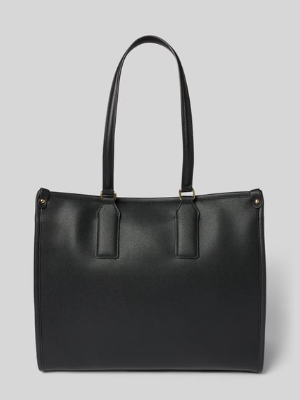 Produktfoto, Handtasche in Leder-Optik Modell 'Foxy' von VALENTINO BAGS, Hauptfach mit Reißverschluss, Tragehenkel, Schulterriemen, Logo-Prägung, Maße 38 x 34 x 18 cm, Länge Schulterriemen 58 cm.