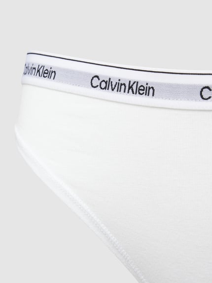 Calvin Klein Underwear String met elastische band in een set van 3 stuks Lichtgrijs - 2