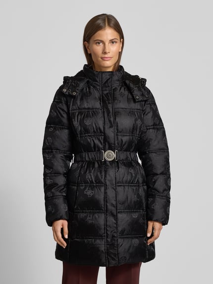 GUESS Gewatteerde jas met capuchon Zwart - 4