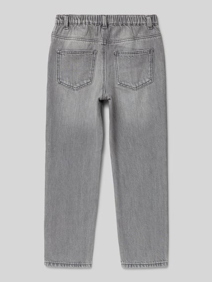 ONLY Straight fit jeans van puur katoen, model 'VALENTINE' Middengrijs - 3