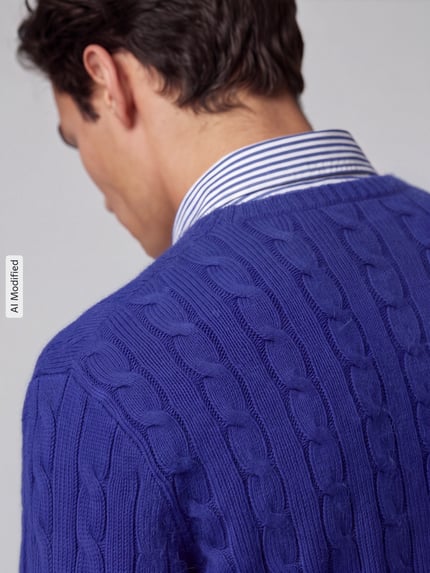Polo Ralph Lauren Regular Fit Pullover aus Woll-Kaschmir-Mix Blau 3