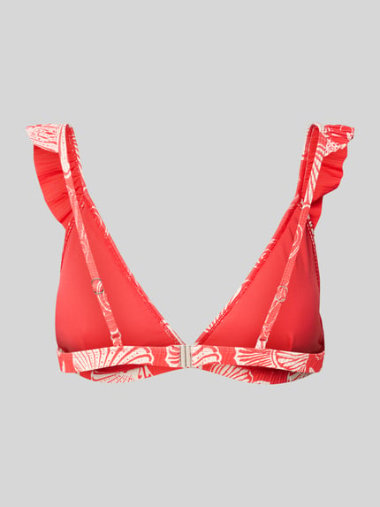 Shiwi Bikini-Oberteil mit Volants Koralle 3