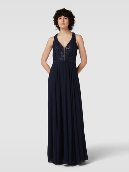 VM by Vera Mont Avondjurk met Parels Marineblauw - 4