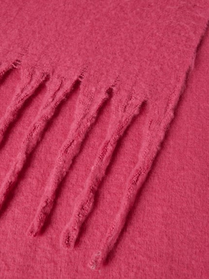 Kurt Beines Schal mit Fransen Pink 2