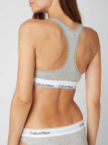 Calvin Klein Underwear Bustier mit Logo-Bund Hellgrau Melange 4
