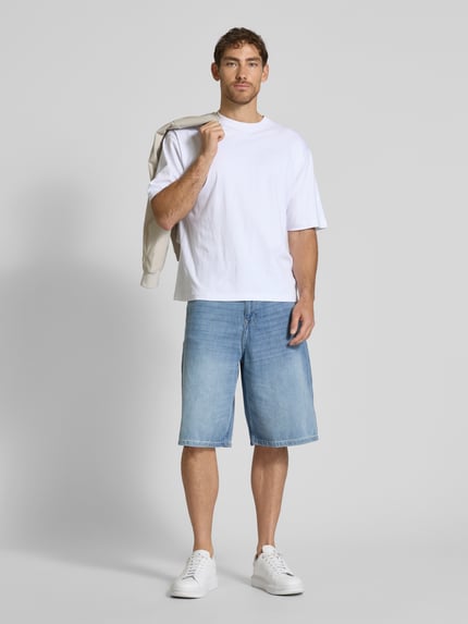 Tom Tailor Denim Relaxed Fit Jeansshorts aus reiner Baumwolle Modell 'BAGGY' Jeansblau 1