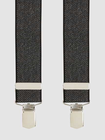 LLOYD Men's Belts Hosenträger mit Strukturmuster Black 1