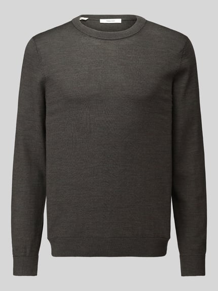 Selected Regular Fit Pullover aus reiner Wolle Modell 'TRAY' Dunkelgruen 2