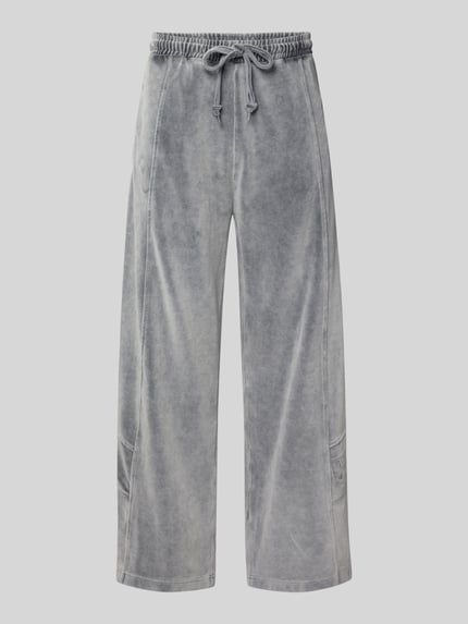 HUGO Oversized sweatpants van katoenmix, model 'DELSONI' Middengrijs - 2
