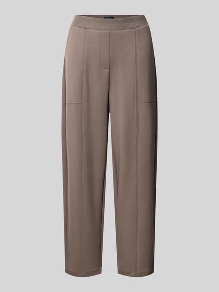 OPUS Regular Fit Sweathose mit Teilungsnähten Taupe 2