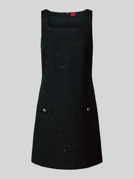 HUGO Cocktailkleid mit Bouclé-Struktur Modell 'Kalife' Black 2