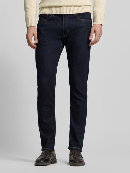 Polo Ralph Lauren Slim Fit Jeans aus Baumwoll-Mix Modell 'SULLIVAN' Dunkelblau 4
