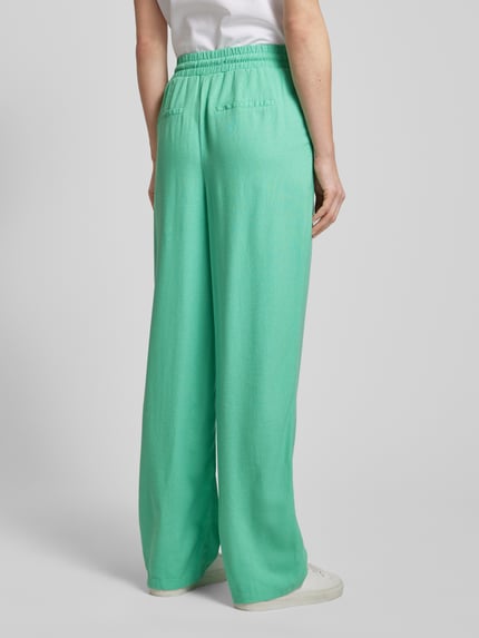 VERO MODA Loose Fit Stoffhose mit Leinen-Anteil Modell 'JESMILO' Gruen 5