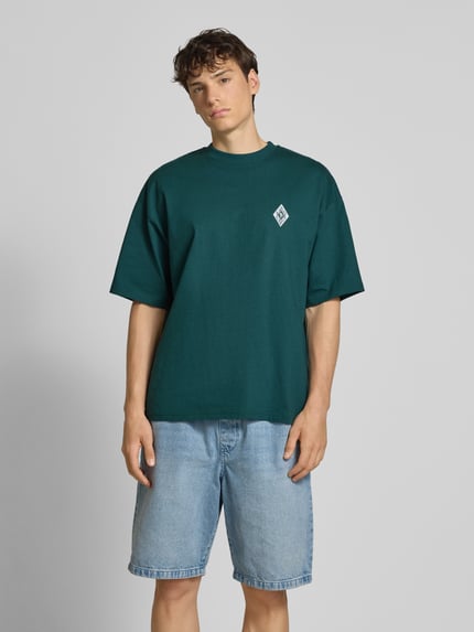 REVIEW T-shirt z okrągłym dekoltem Ciemnozielony 4