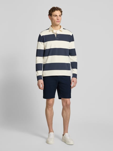 Tommy Hilfiger Regular Fit Bermudas aus Baumwoll-Mix Marine 1