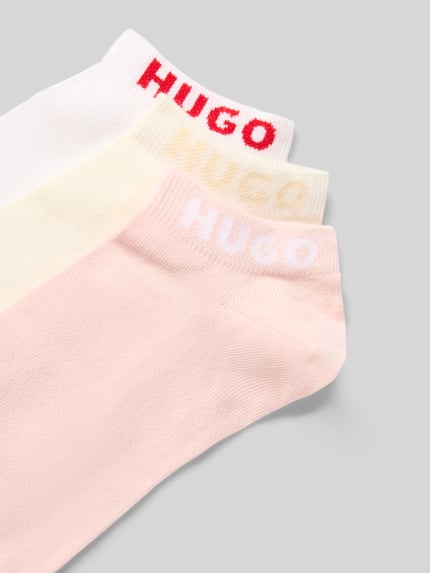 Produktfoto, Socken aus Baumwoll-Mix im 3er-Pack von HUGO, Optik: Unifarben, Bundabschluss: Gerippt, Multipack: 3er-Pack, Material: Baumwoll-Mix