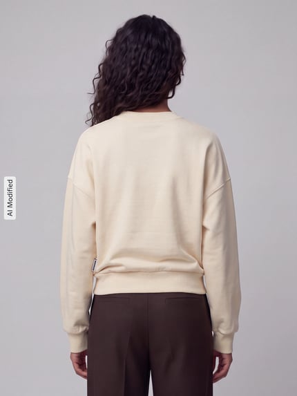 ARMEDANGELS Bluza o kroju oversized z czystej bawełny model 'ALIZAA' Jasnożółty 5