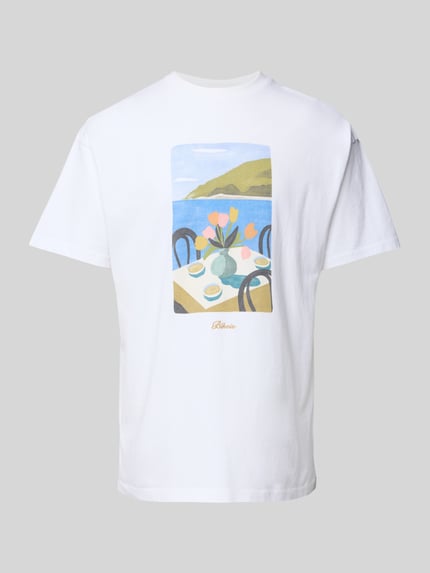 BLKVIS T-Shirt mit Motiv-Print Modell 'SOSTA' Weiss 2