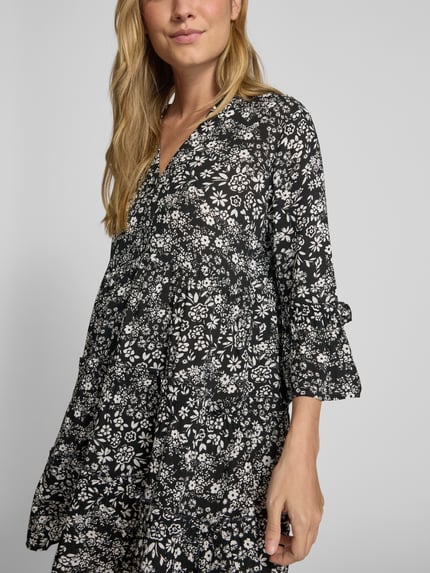 VERO MODA Mini-Tunikakleid aus reiner Viskose Modell 'EASY JOY' Black 3