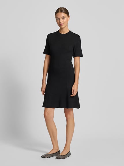 MANGO Knielanges Kleid mit Rundhalsausschnitt Modell 'DOMINO' Black 4