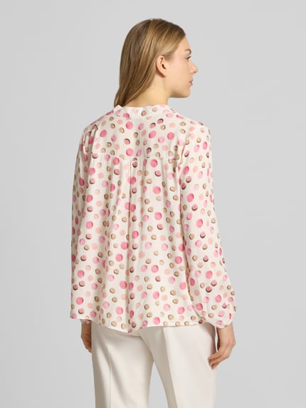 ZABAIONE regular fit blouse van pure viscose model 'Josy' Felroze - 5