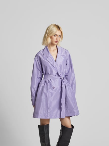 Staud Mini-jurk met reverskraag Lila - 4
