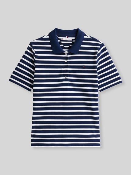 Tommy Hilfiger Regular Fit Poloshirts aus Baumwoll-Mix Marine 2