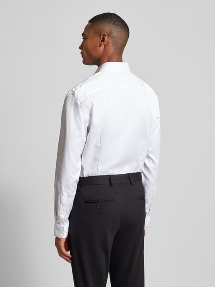 Jake*s Slim fit zakelijk overhemd van satijn Wit - 5