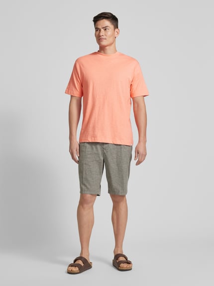 Jake*s Studio Men T-Shirt mit Rundhalsausschnitt Koralle 1