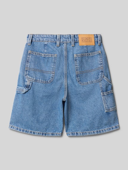 JACK & JONES Korte regular fit jeans in 5-pocketmodel, model 'TONY' Blauw - 3