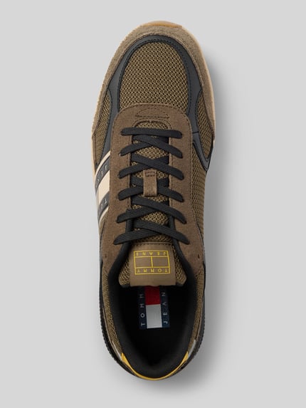 Tommy Jeans Lage sneakers van leermix Kaki - 3