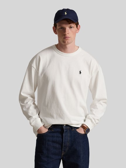 Polo Ralph Lauren relaxed fit shirt met lange mouwen van puur katoen Wit - 4