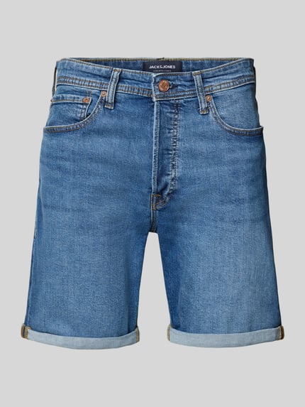 JACK & JONES Regular Fit Jeansshorts im 5-Pocket-Design Modell 'RICK' Blau 2
