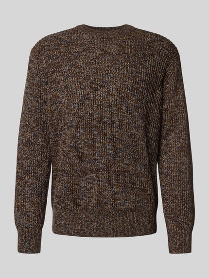 Selected Relaxed Fit Pullover aus reiner Baumwolle Modell 'TILUM' Dunkelbraun 2