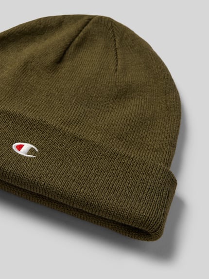 Champion Beanie mit Label-Detail Khaki 2
