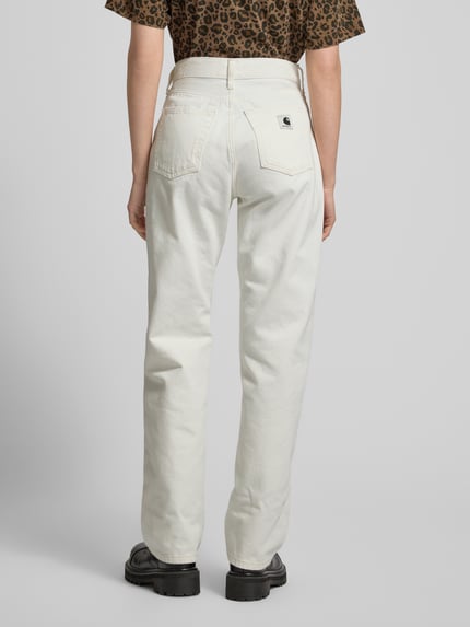 Carhartt Work In Progress Straight Leg Jeans aus reiner Baumwolle Modell 'Noxon' Ecru 5